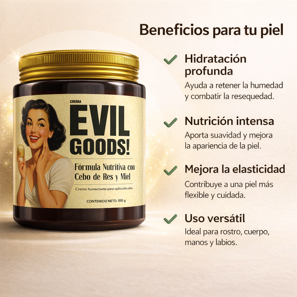 Crema Nutritiva con Sebo de Res y Miel