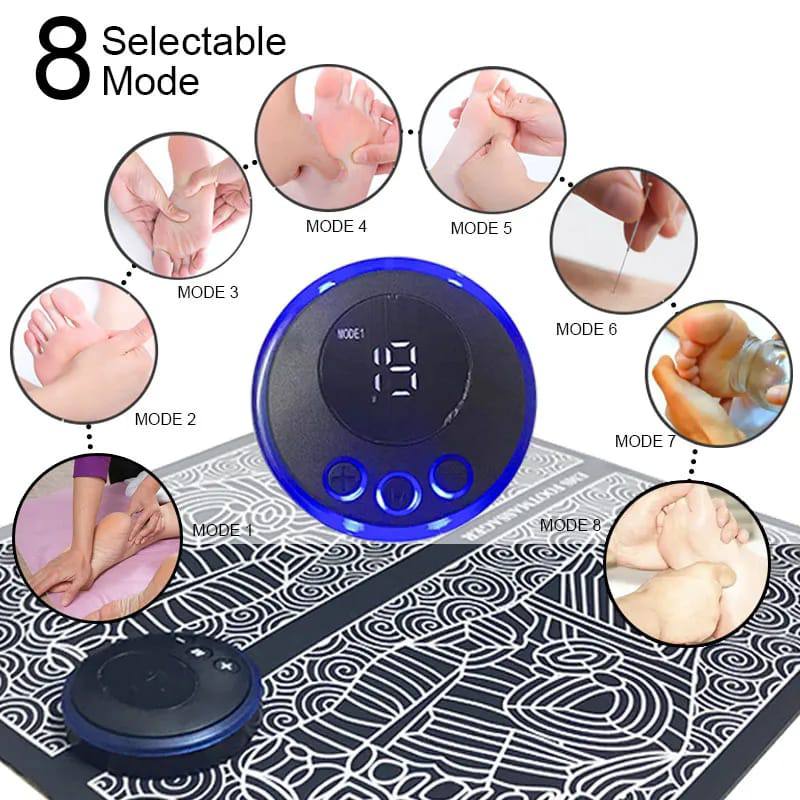 Tapete Masajeador de Pies con Estimulación y Modos Ajustables